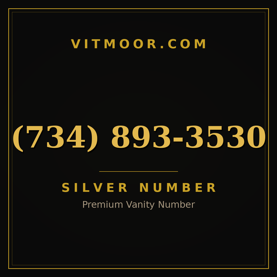 VITMOOR Silver premium number (734) 893-3530