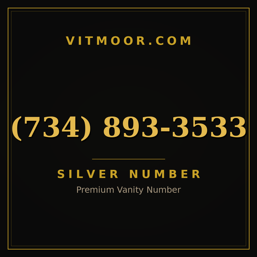 VITMOOR Silver premium number (734) 893-3533