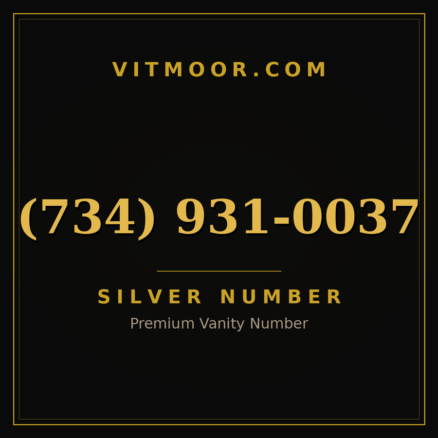 VITMOOR Silver premium number (734) 931-0037