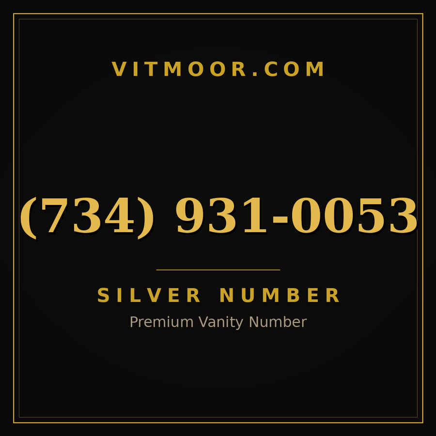 VITMOOR Silver premium number (734) 931-0053