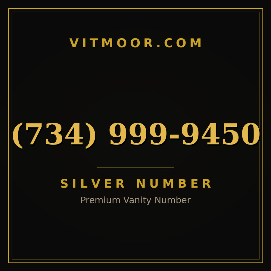 VITMOOR Silver premium number (734) 999-9450