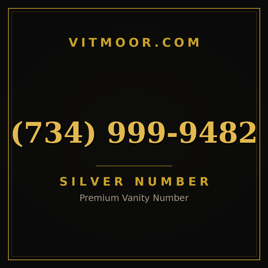 VITMOOR Silver premium number (734) 999-9482