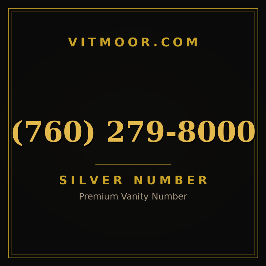 VITMOOR Silver premium number (760) 279-8000