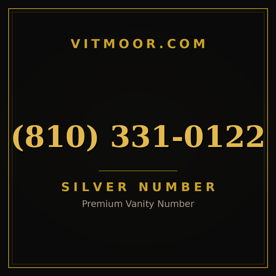 VITMOOR Silver premium number (810) 331-0122