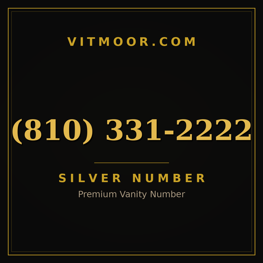 VITMOOR Silver premium number (810) 331-2222
