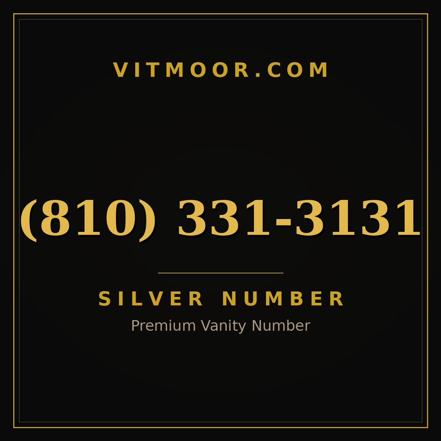 VITMOOR Silver premium number (810) 331-3131
