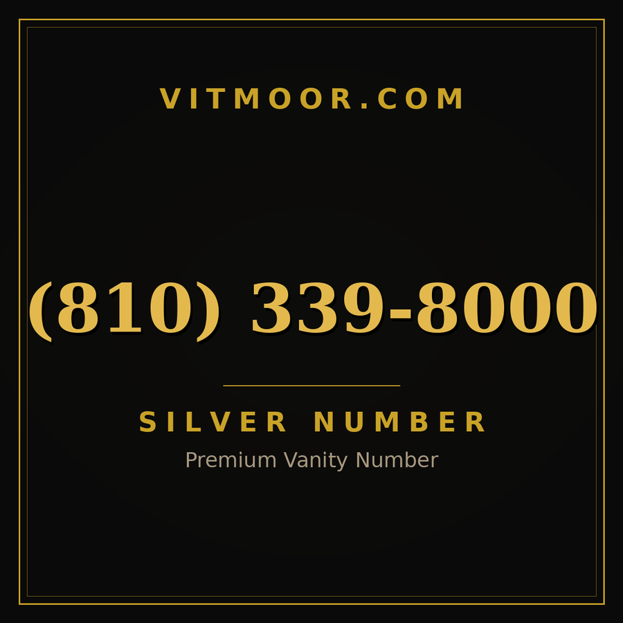 VITMOOR Silver premium number (810) 339-8000