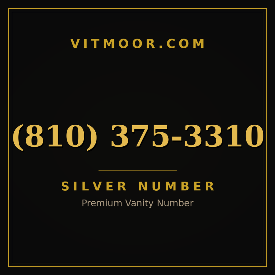 VITMOOR Silver premium number (810) 375-3310