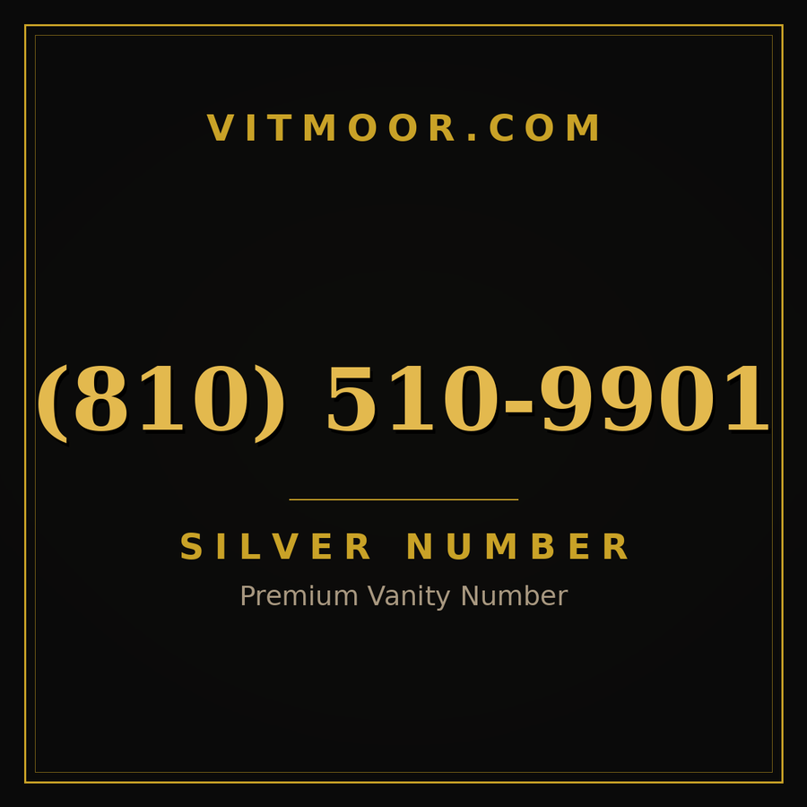 VITMOOR Silver premium number (810) 510-9901