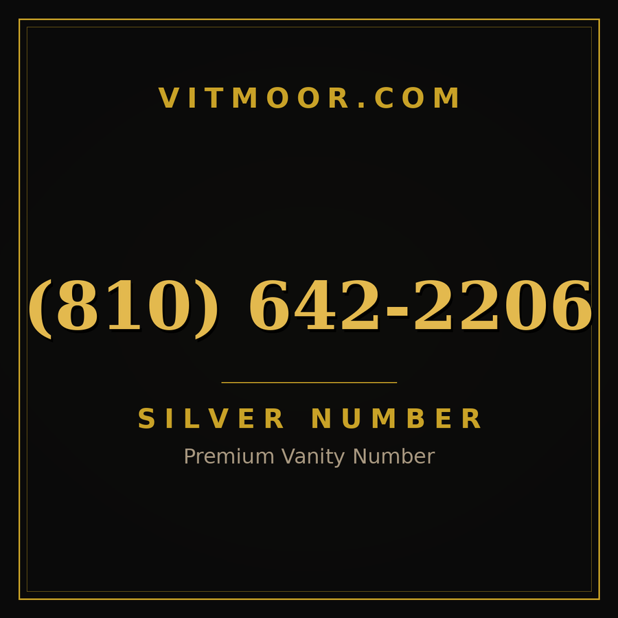 VITMOOR Silver premium number (810) 642-2206