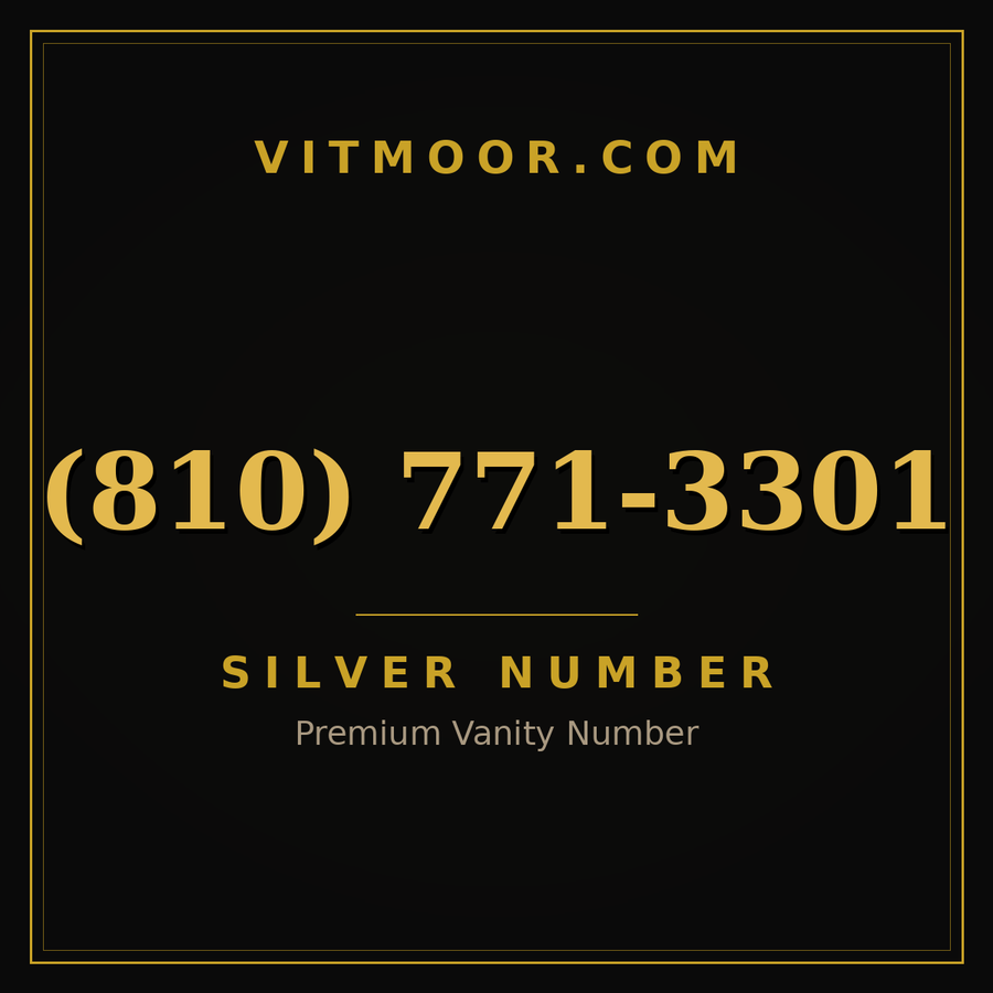 VITMOOR Silver premium number (810) 771-3301