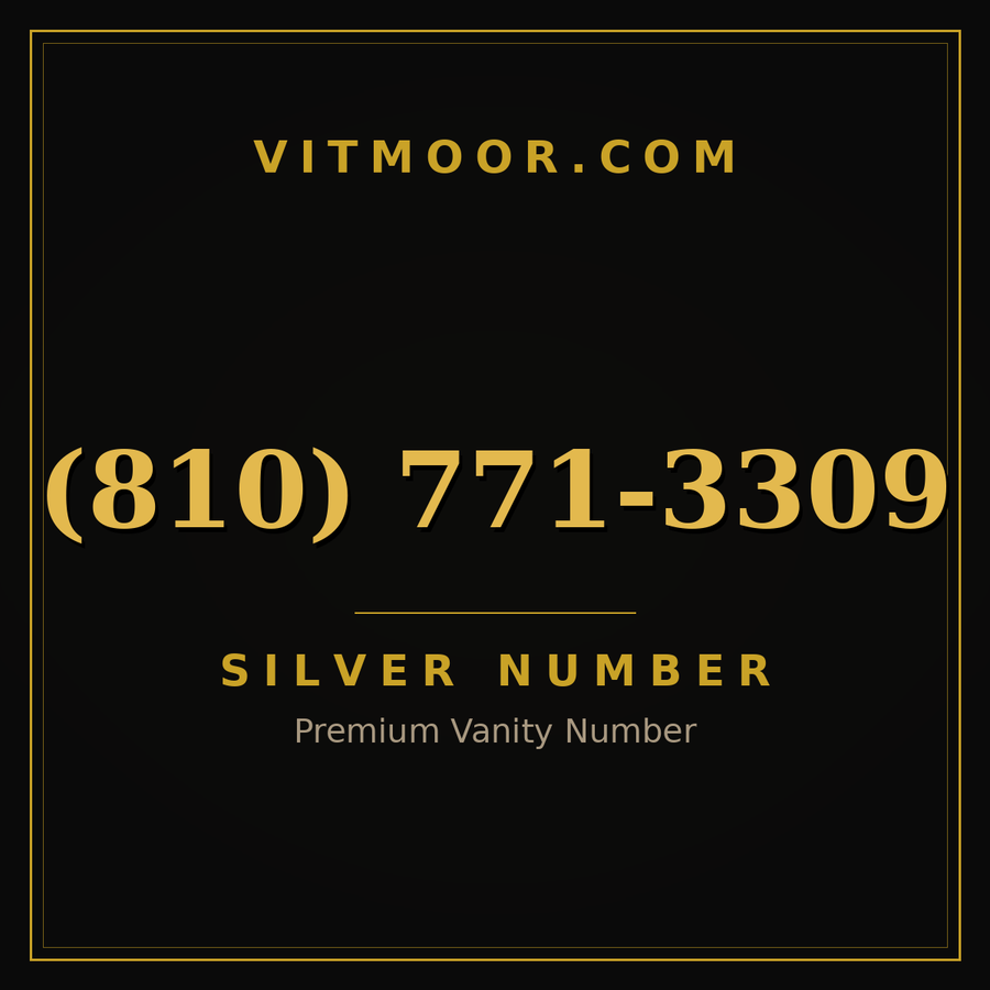 VITMOOR Silver premium number (810) 771-3309