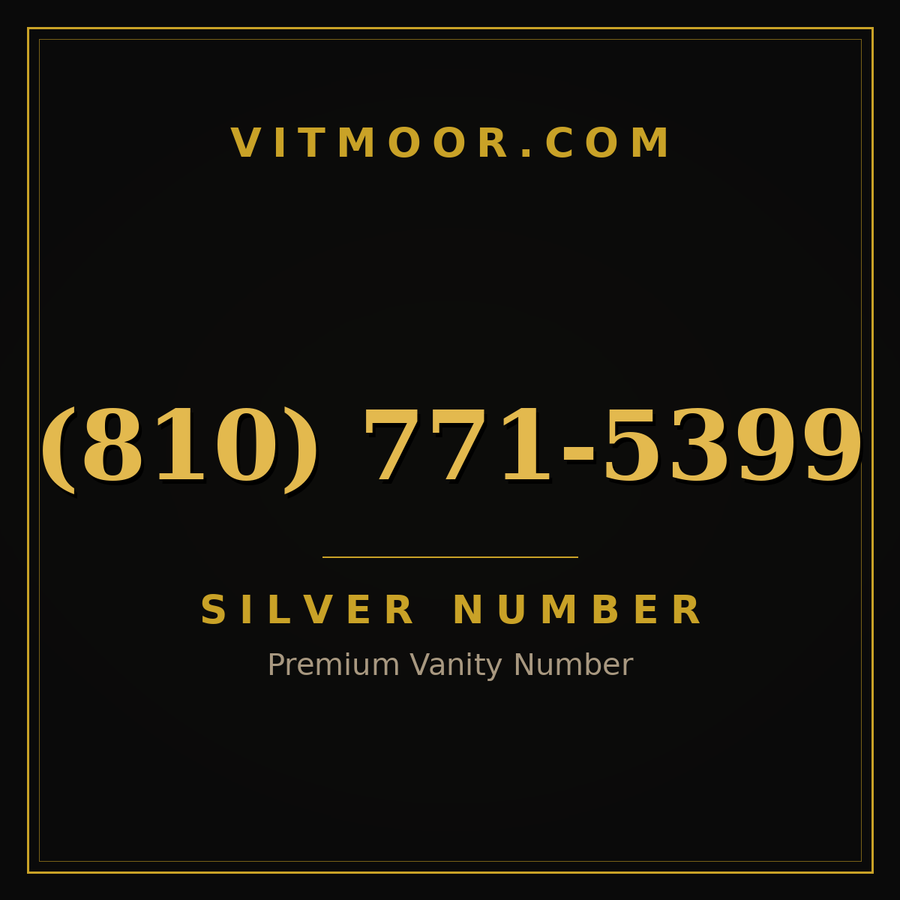 VITMOOR Silver premium number (810) 771-5399
