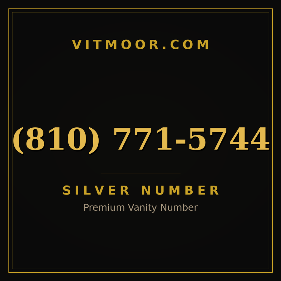 VITMOOR Silver premium number (810) 771-5744