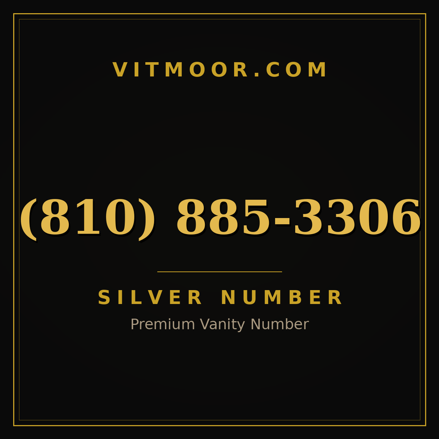 VITMOOR Silver premium number (810) 885-3306