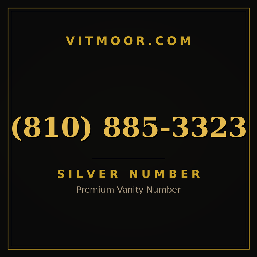VITMOOR Silver premium number (810) 885-3323