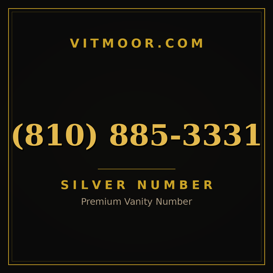 VITMOOR Silver premium number (810) 885-3331