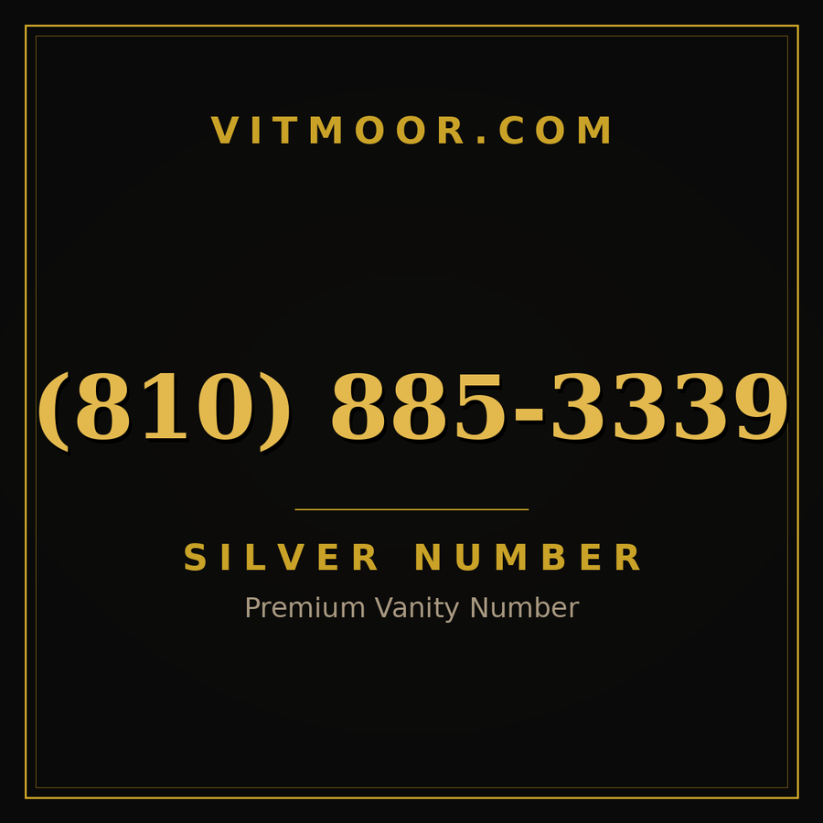 VITMOOR Silver premium number (810) 885-3339