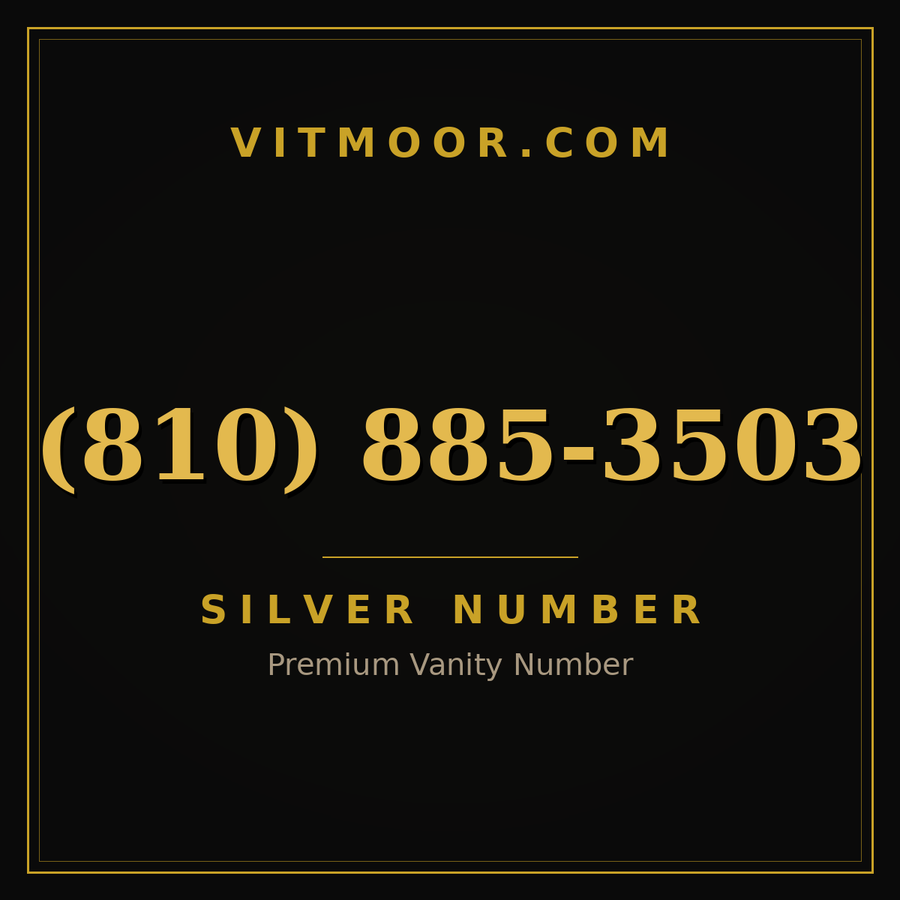 VITMOOR Silver premium number (810) 885-3503