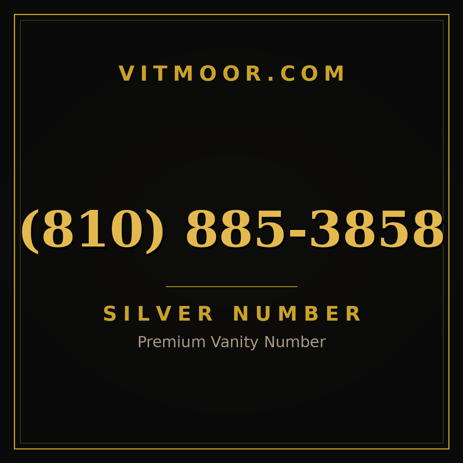 VITMOOR Silver premium number (810) 885-3858