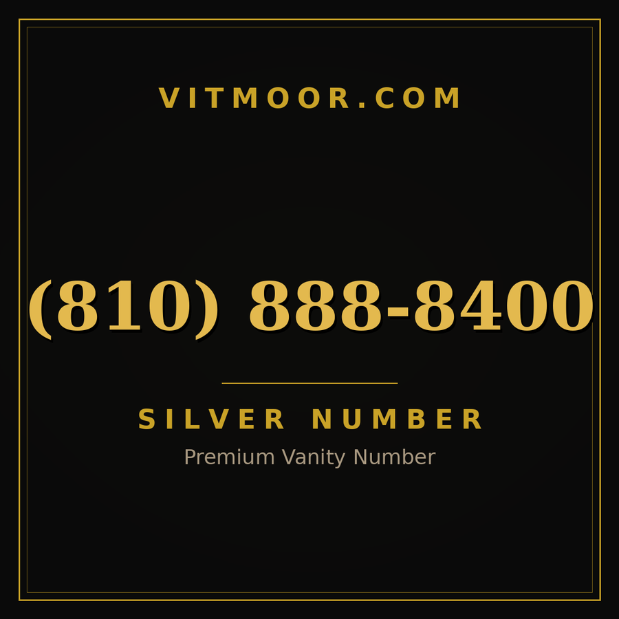 VITMOOR Silver premium number (810) 888-8400
