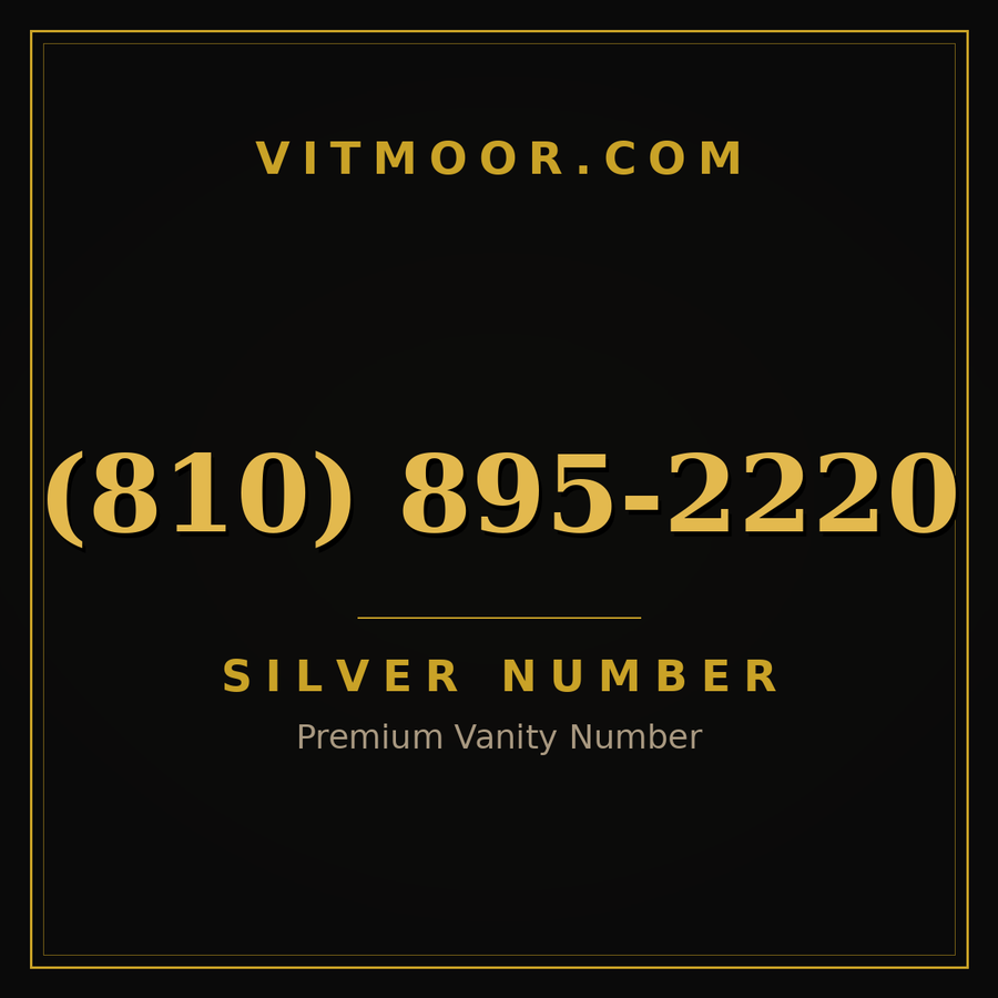 VITMOOR Silver premium number (810) 895-2220