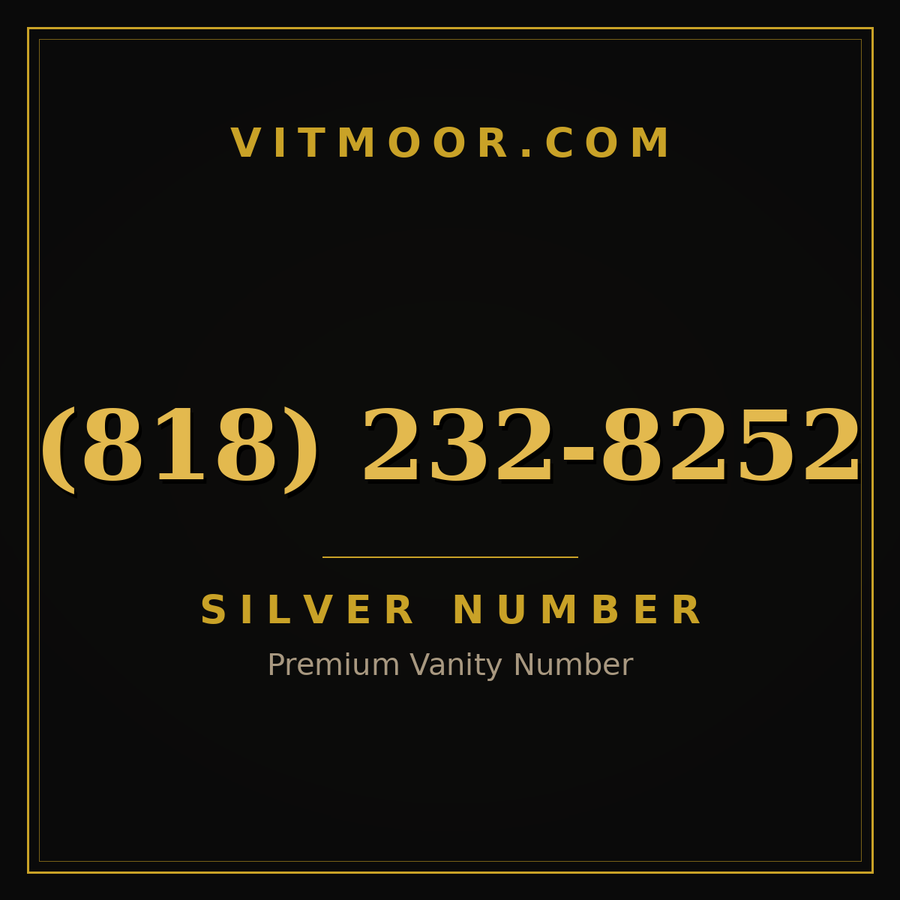 VITMOOR Silver premium number (818) 232-8252