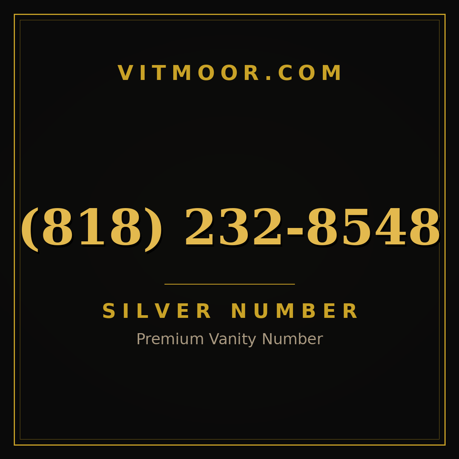 VITMOOR Silver premium number (818) 232-8548