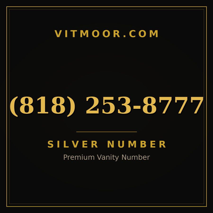 VITMOOR Silver premium number (818) 253-8777