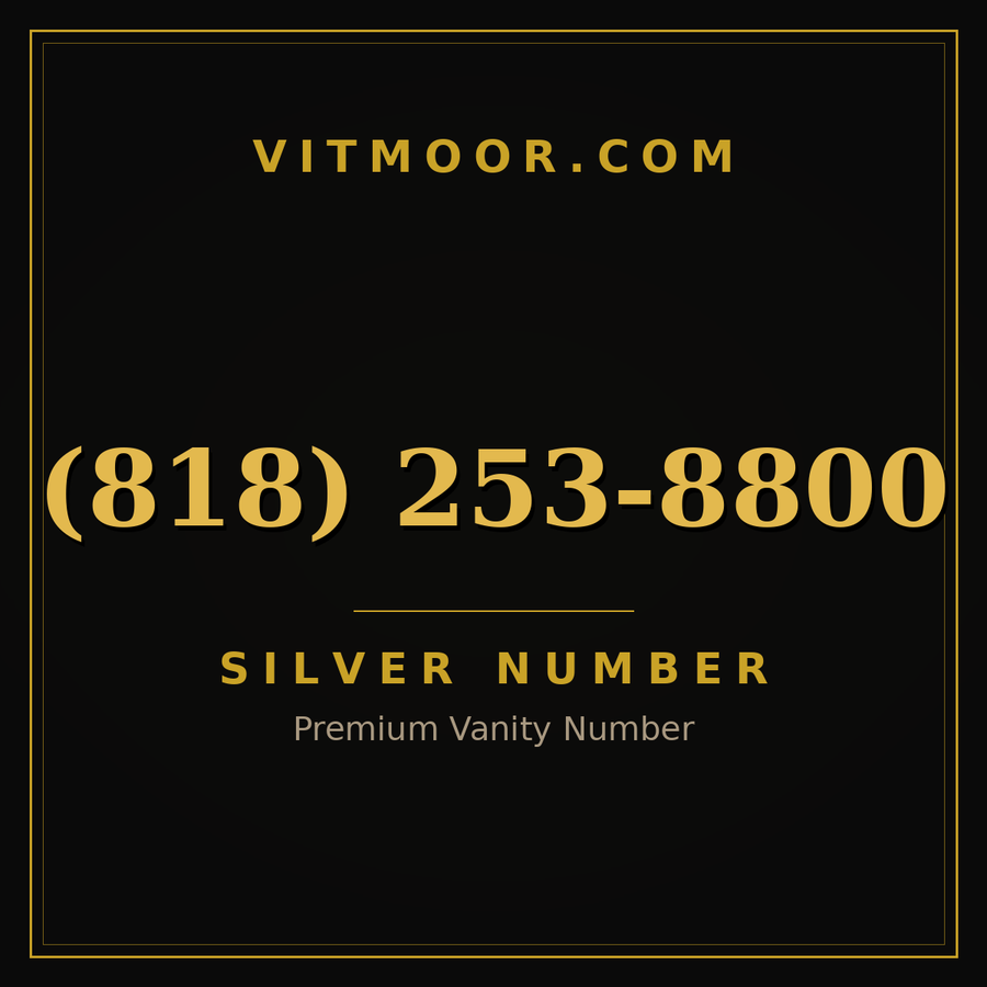VITMOOR Silver premium number (818) 253-8800