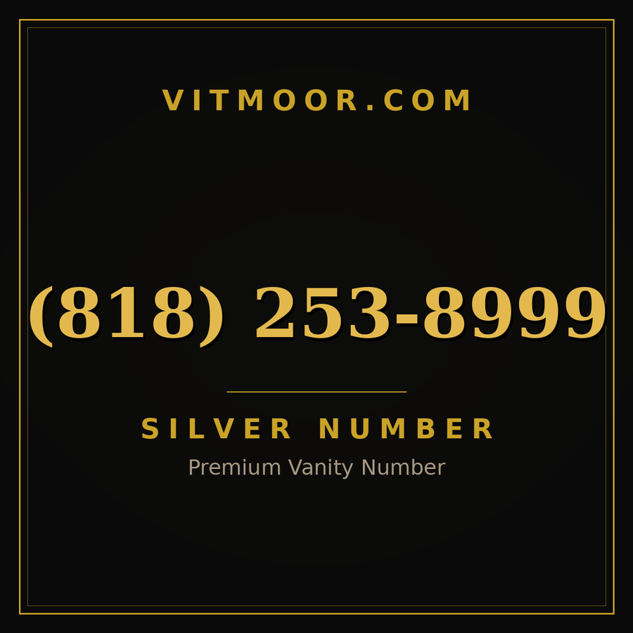 VITMOOR Silver premium number (818) 253-8999