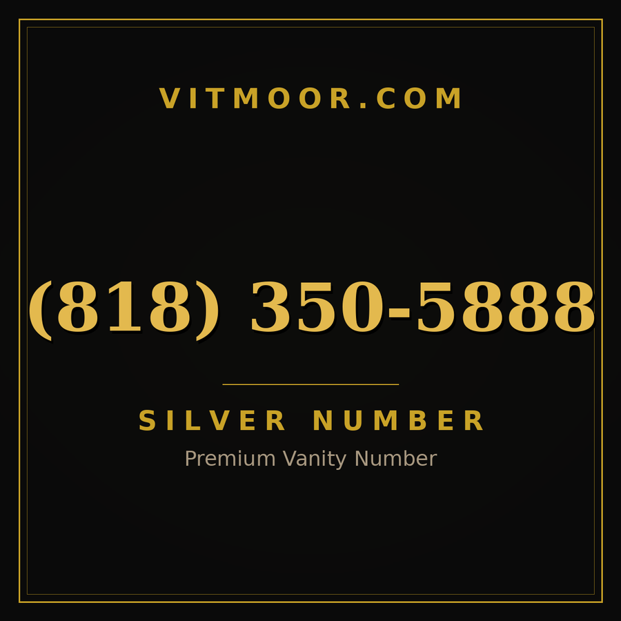 VITMOOR Silver premium number (818) 350-5888