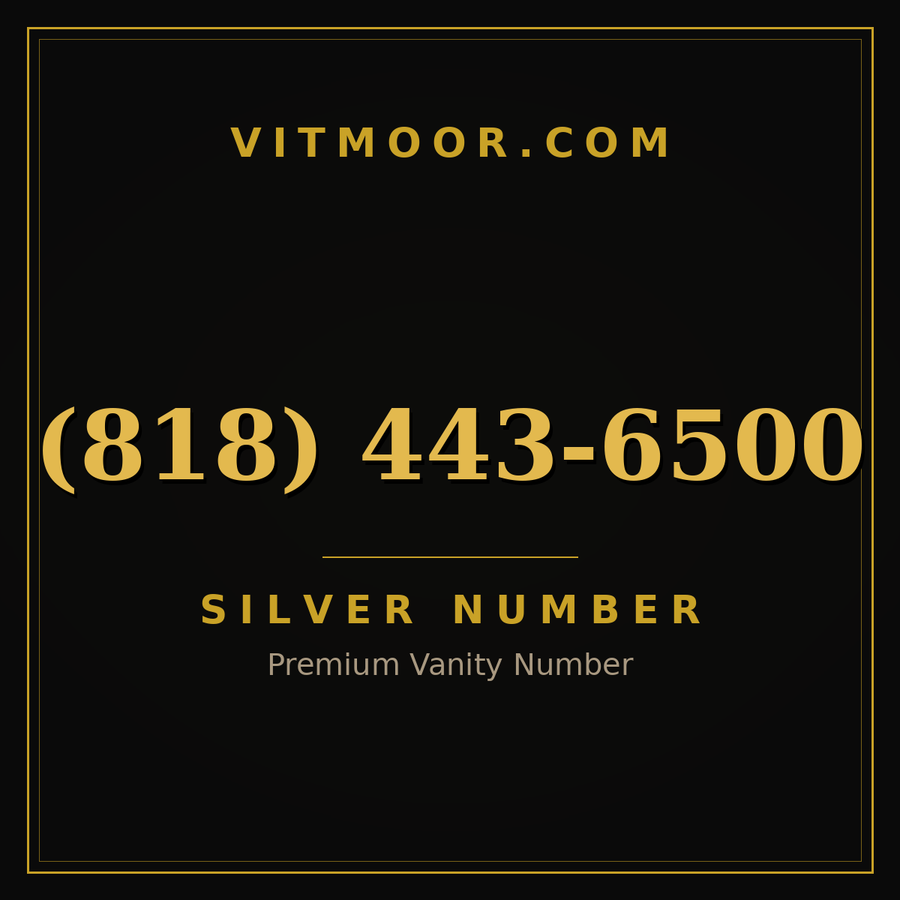 VITMOOR Silver premium number (818) 443-6500