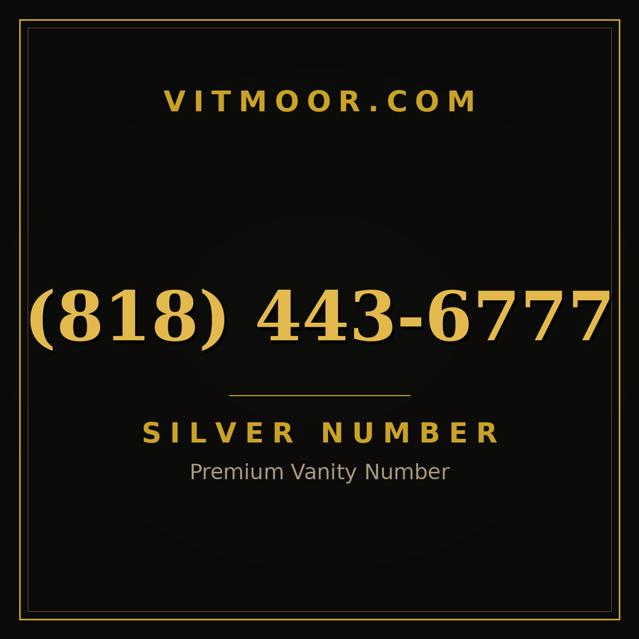 VITMOOR Silver premium number (818) 443-6777