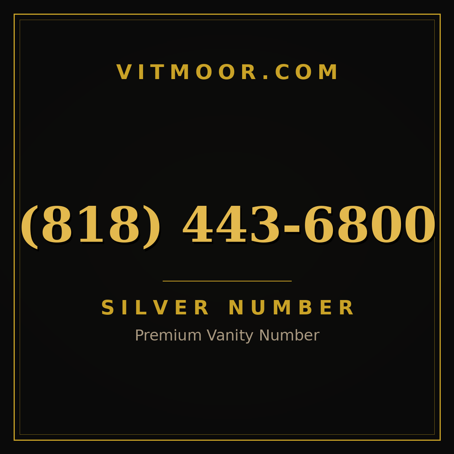 VITMOOR Silver premium number (818) 443-6800