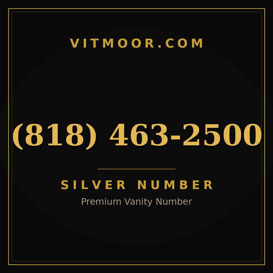 VITMOOR Silver premium number (818) 463-2500