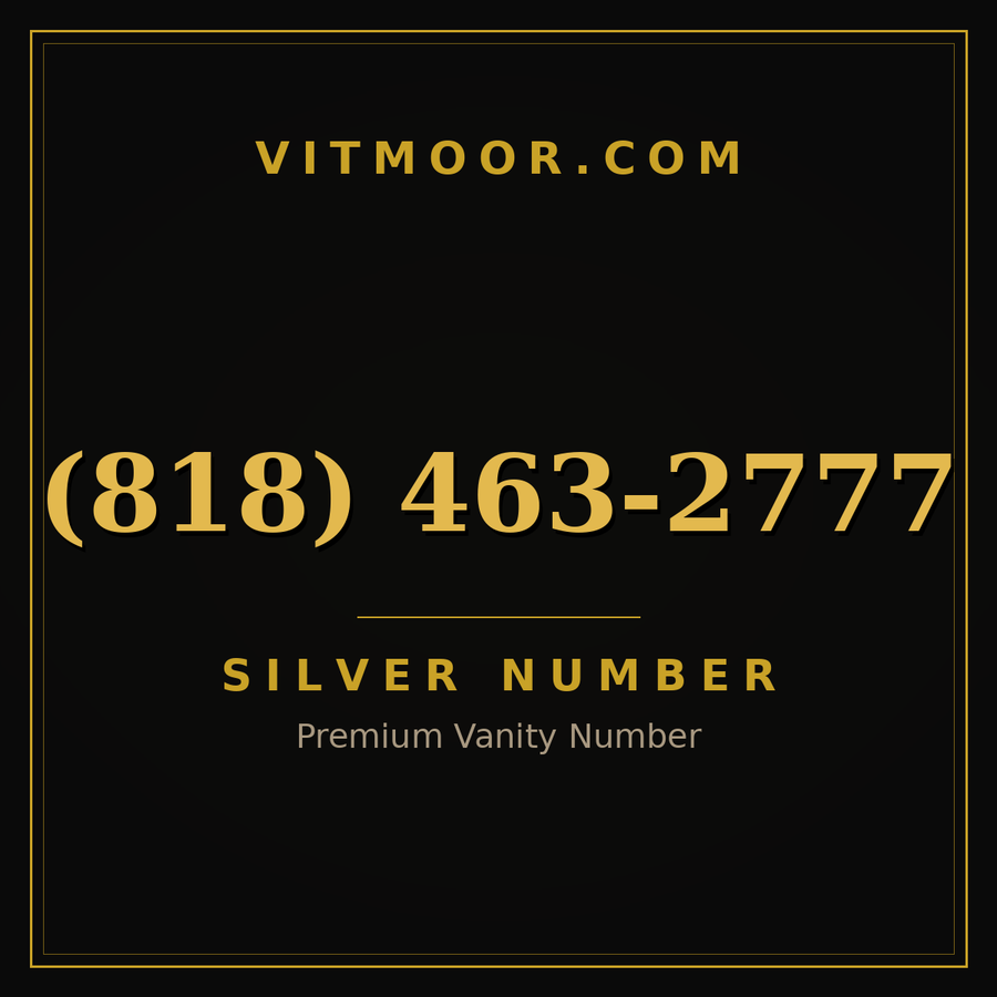VITMOOR Silver premium number (818) 463-2777