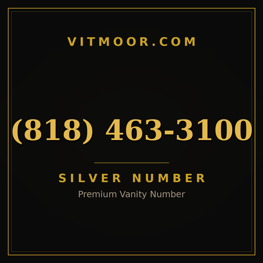 VITMOOR Silver premium number (818) 463-3100