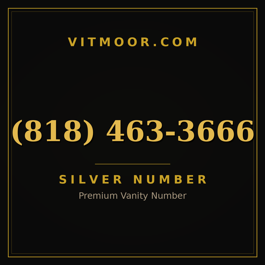 VITMOOR Silver premium number (818) 463-3666