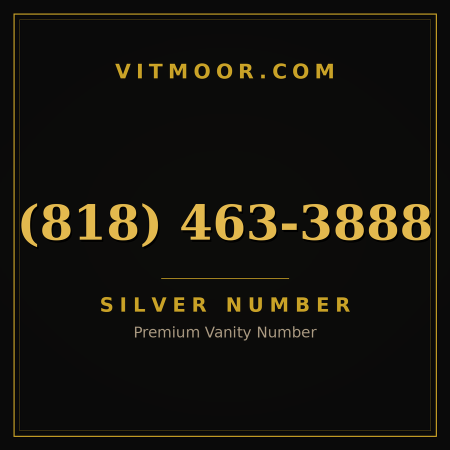 VITMOOR Silver premium number (818) 463-3888