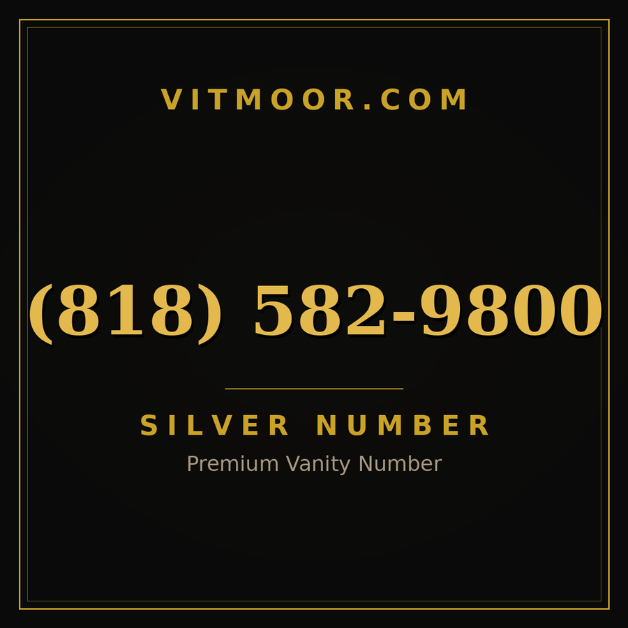 VITMOOR Silver premium number (818) 582-9800