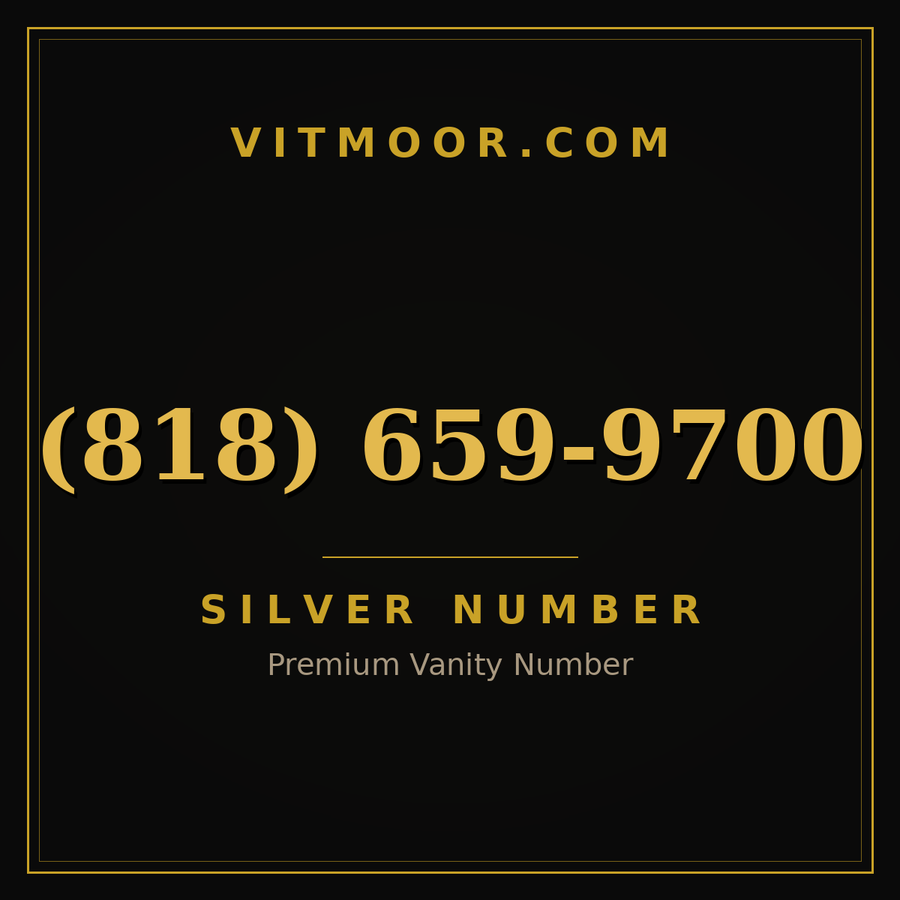VITMOOR Silver premium number (818) 659-9700