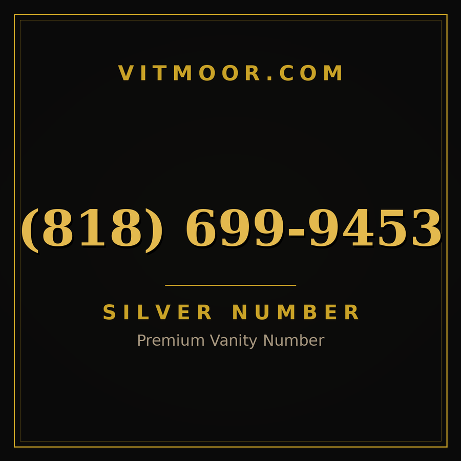 VITMOOR Silver premium number (818) 699-9453