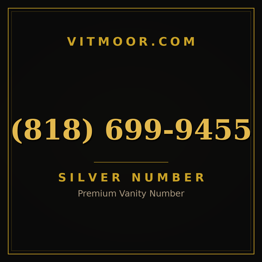 VITMOOR Silver premium number (818) 699-9455
