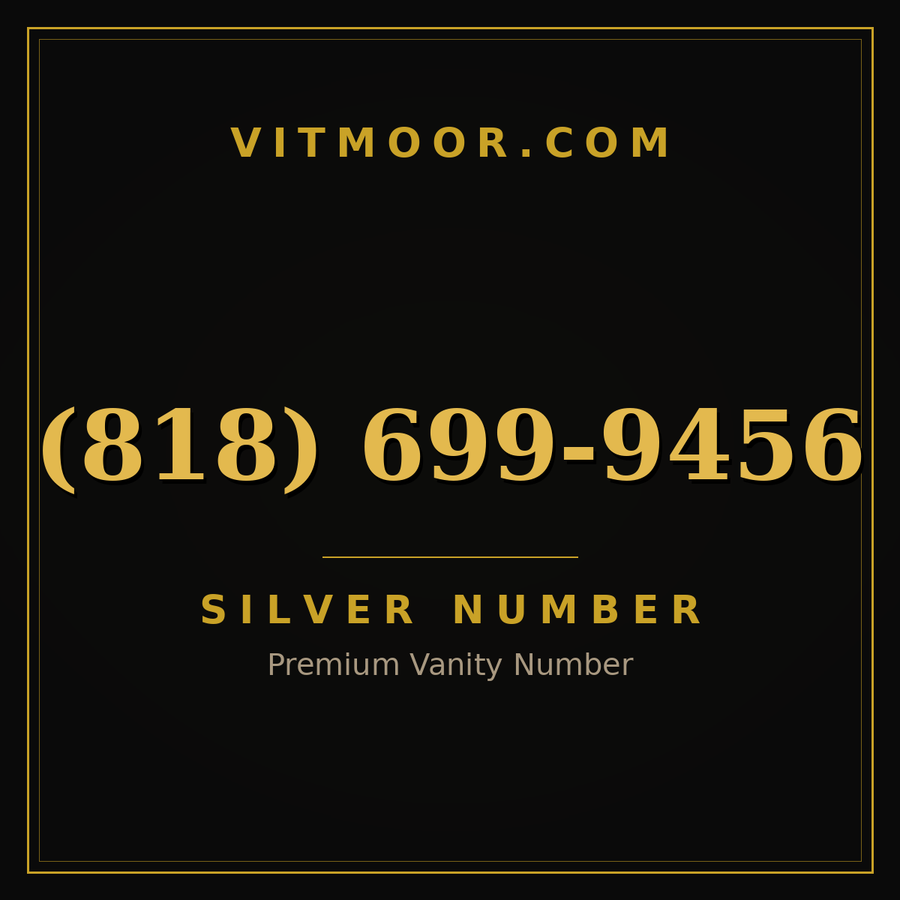 VITMOOR Silver premium number (818) 699-9456