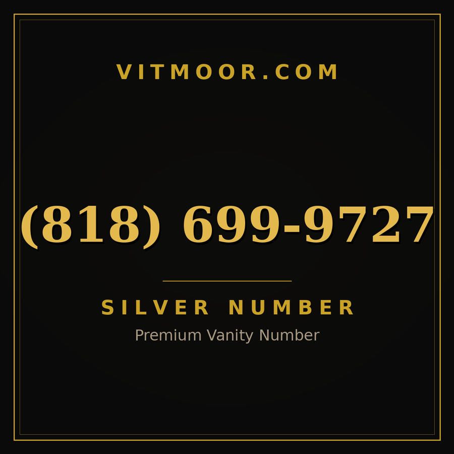 VITMOOR Silver premium number (818) 699-9727