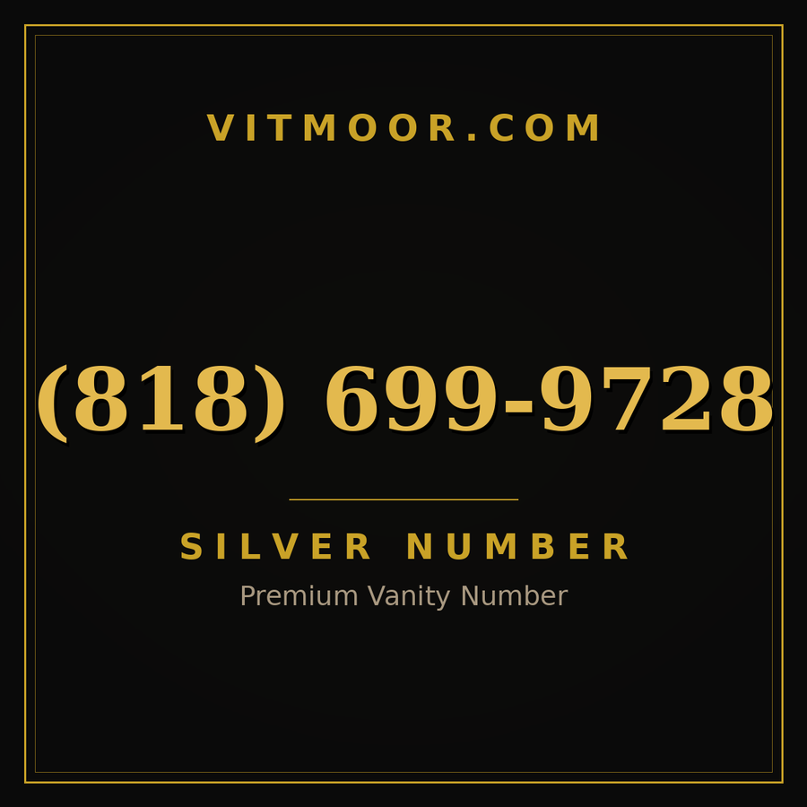 VITMOOR Silver premium number (818) 699-9728