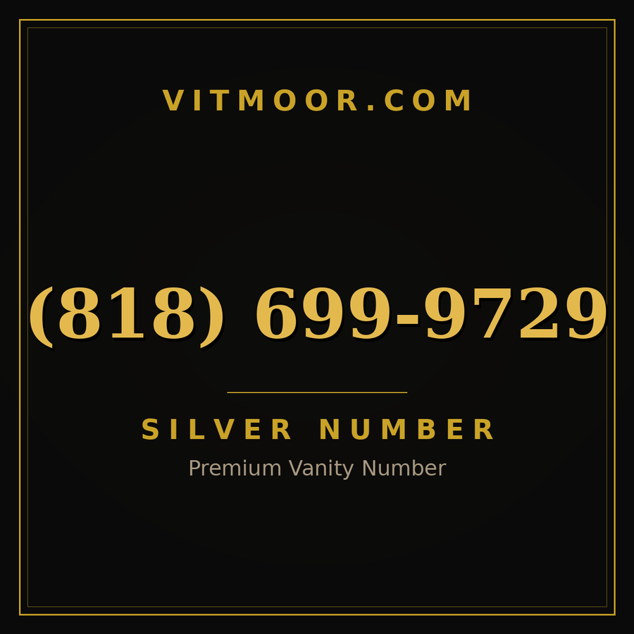 VITMOOR Silver premium number (818) 699-9729