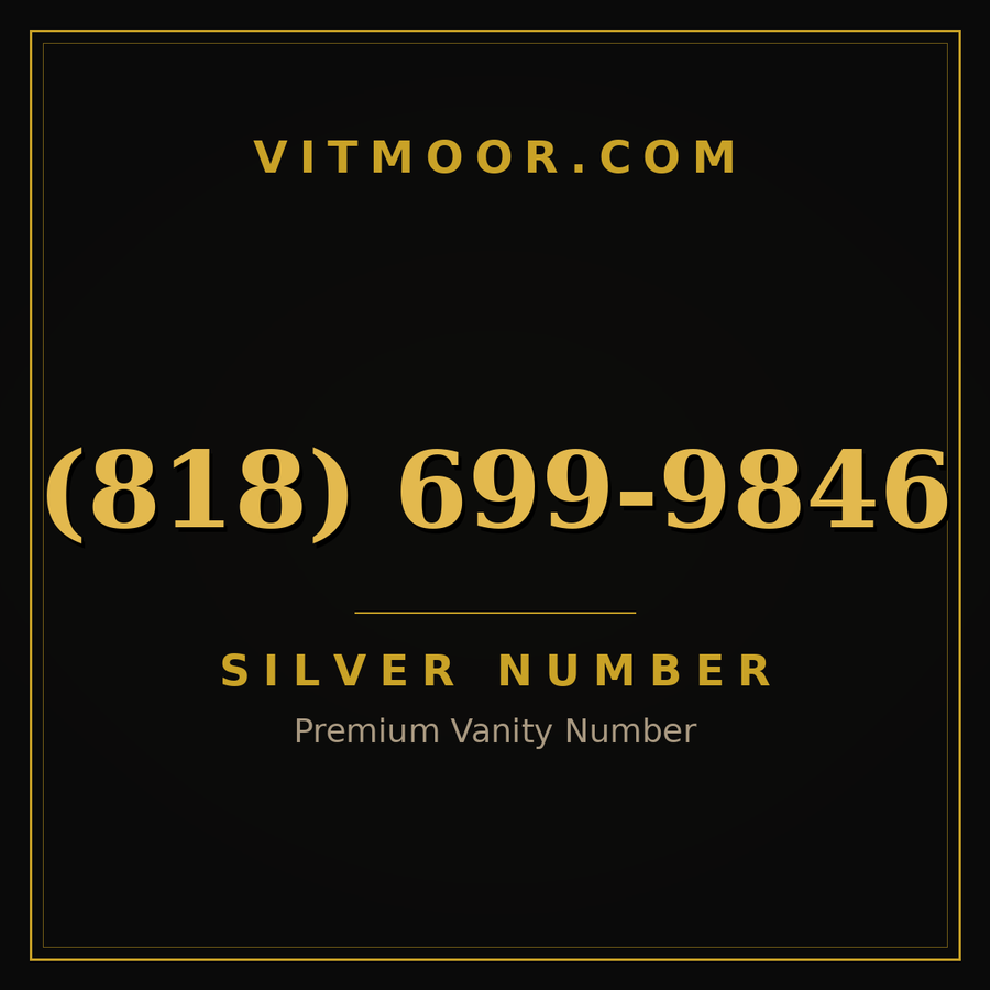 VITMOOR Silver premium number (818) 699-9846
