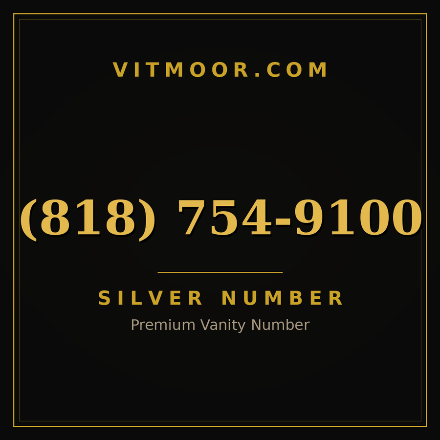 VITMOOR Silver premium number (818) 754-9100